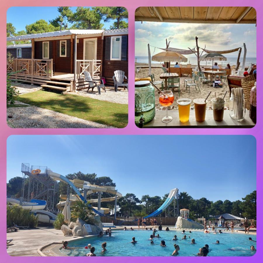 Mobil Home Happiness33 Dans Camping 5 Etoiles Acces Direct Plage Vendays Montalivet Exterior photo